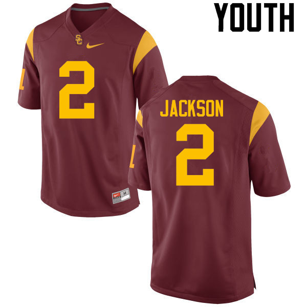 Youth #2 Adoree Jackson USC Trojans College Football Jerseys-Red